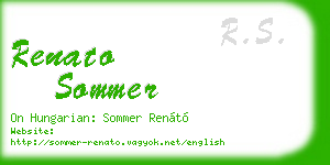 renato sommer business card